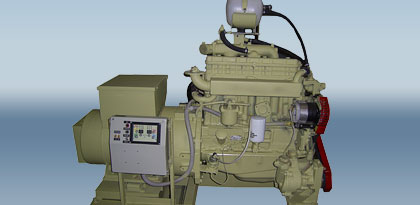 Вспомогательный судовой дизель-генератор  ДГР2А-16/1500